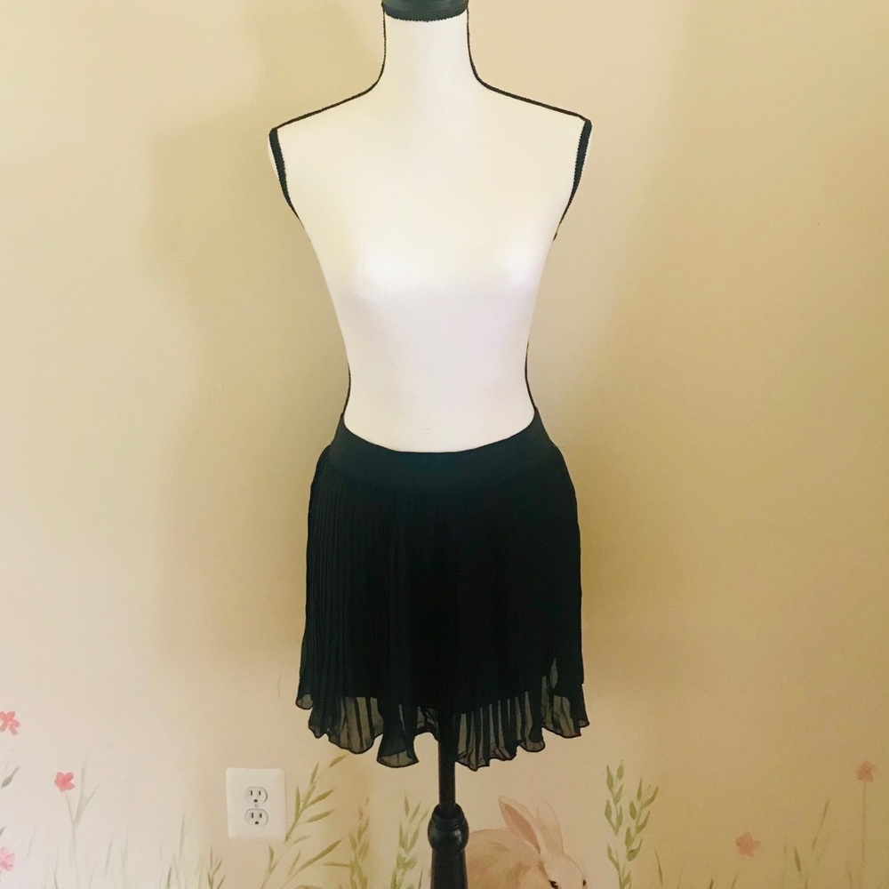 NEW “Say What?” Black Pleated Skater Skirt